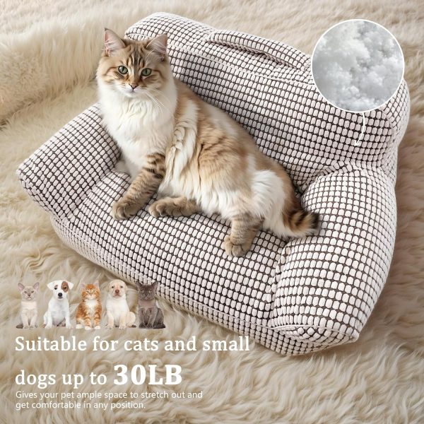 Modern Fluffy Cat & Small Dog Bed with Washable Cover - Image 11