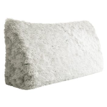Headboard Pillow Large Wedge Reading Pillow Plush White