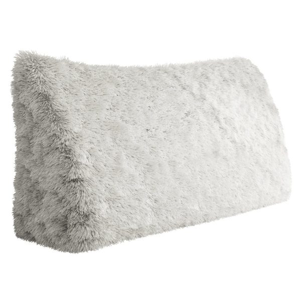 Headboard Pillow Large Wedge Reading Pillow Plush White - Image 10