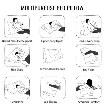 headboard pillow wedge reading pillow 3764