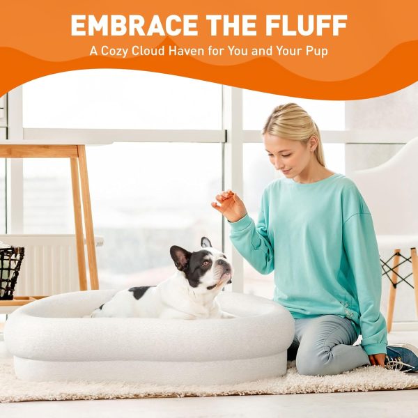 Cloud Shaped Dog & Cat Bed with Removable Cover, Easy Clean - Image 4