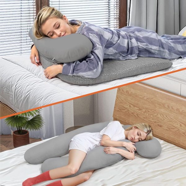 Side Sleeper Pillow With Arm Hole & Foam Wedge for Neck and Shoulder Pain - Image 2