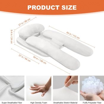 side sleeper pillow with arm hole 11