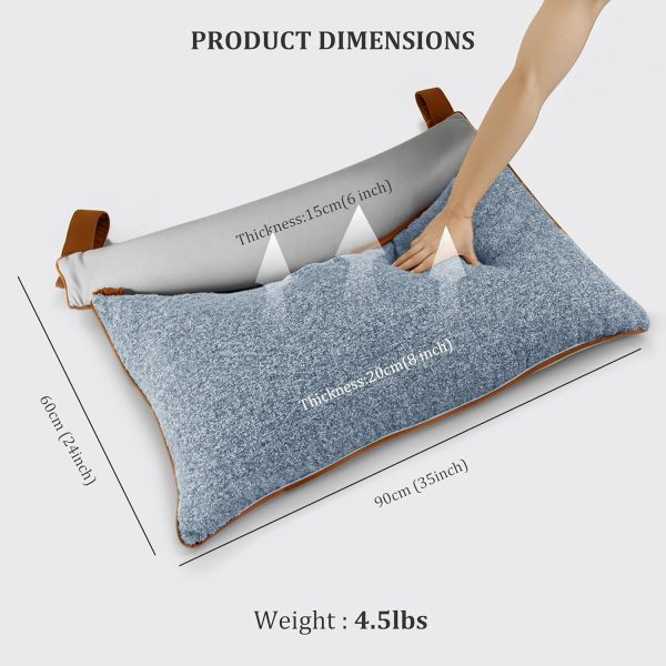 Stylish Bedroom Wedge Pillow with Ergonomic Neck Rest - Image 7