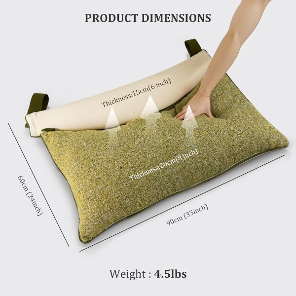 Stylish Bedroom Wedge Pillow with Ergonomic Neck Rest - Image 11