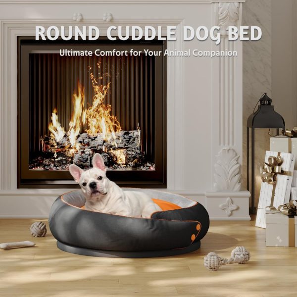 Calming Dog Bed with Removable Cushion, Indoor Round Kennel - Image 6