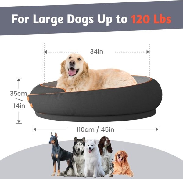 Calming Dog Bed with Removable Cushion, Indoor Round Kennel - Image 8