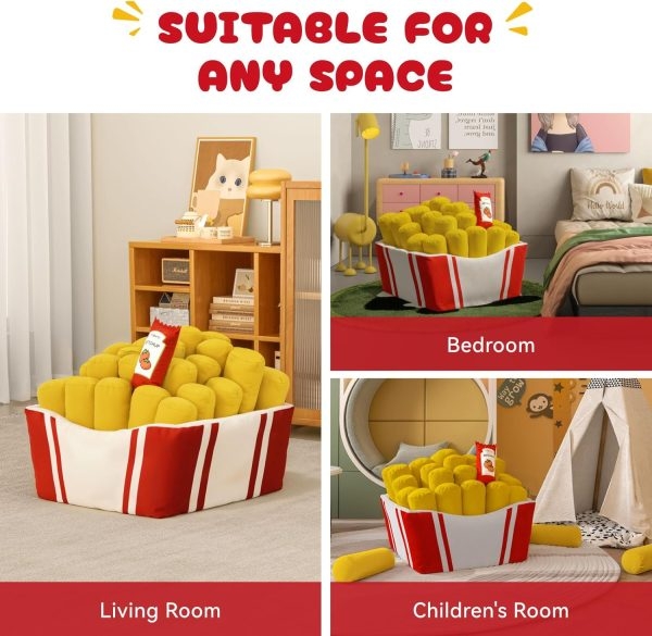 Fries Inspired Bean Bag Couch Chair, Comfort for Everyone - Image 4