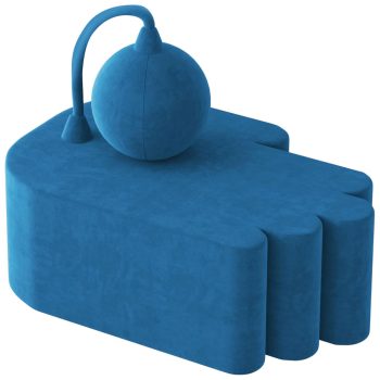 Funky Hand Shaped Chair with Round Pillow for Bedroom & Gaming