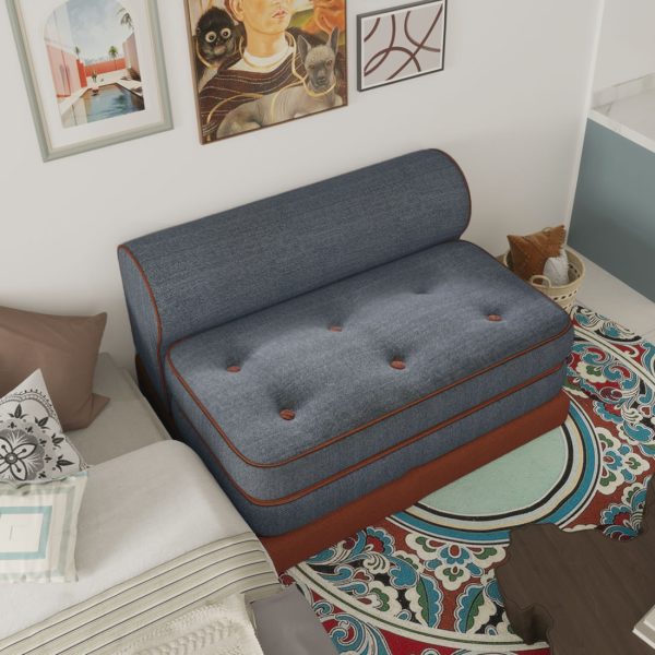 Folding Couch Bed 3-in-1 Sleeper Sofa Convertible Futon - Image 6