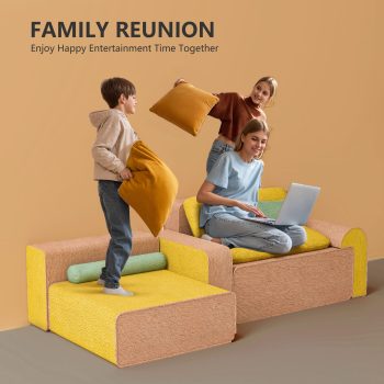 floor couch set ottoman bolster 03
