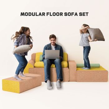 floor couch set ottoman bolster 08