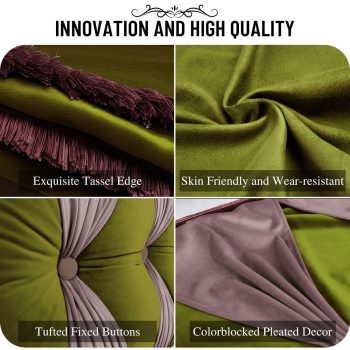 headboard backrest pillow green 03