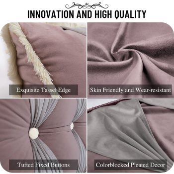 headboard backrest pillow pink 03