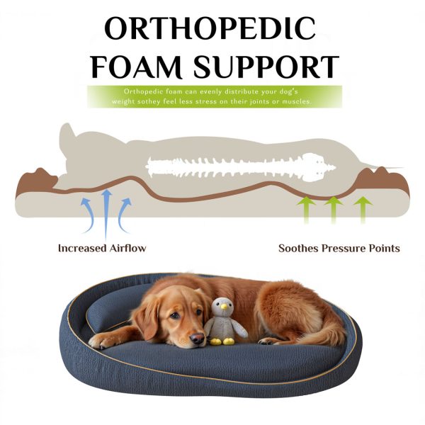 Premium Orthopedic Bed for Large Dogs - Non-Slip Foam - Image 4
