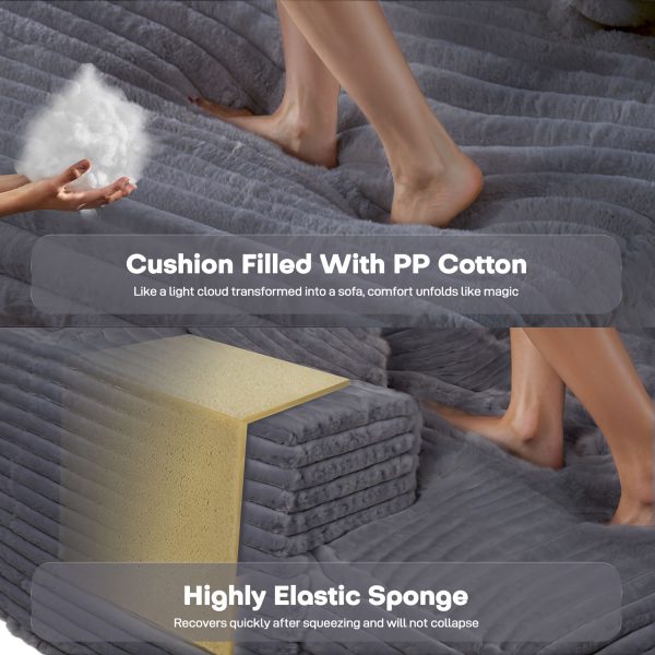 Comfortable Oversized Sofa Bed Sleeper Chaise Lounge Chair - Image 7