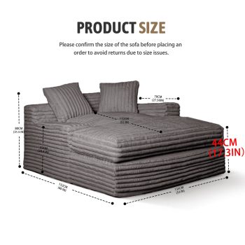 comfortable oversized sofa bed 12