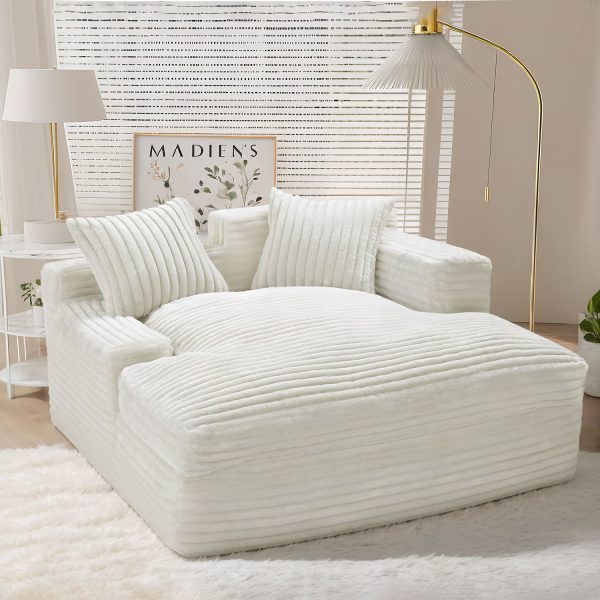 Large Floor Loveseat, Casual Recliner for Gaming, Reading - Image 2