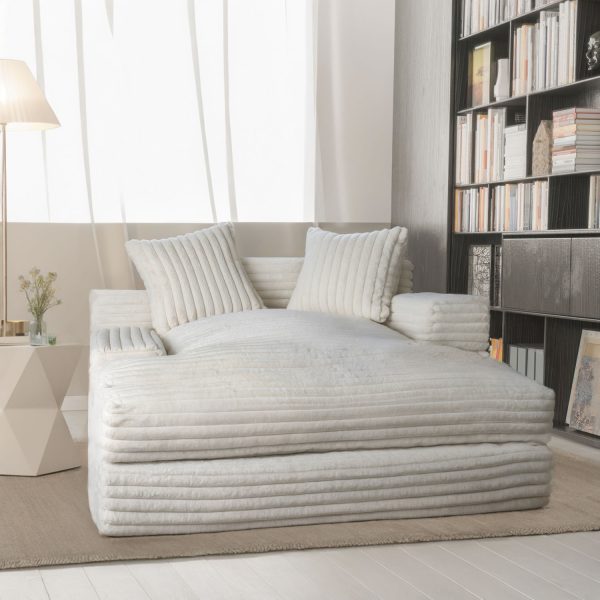 Large Floor Loveseat, Casual Recliner for Gaming, Reading - Image 3