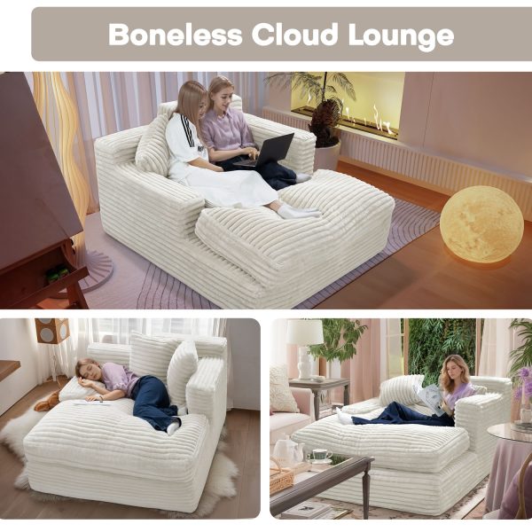 Large Floor Loveseat, Casual Recliner for Gaming, Reading - Image 7