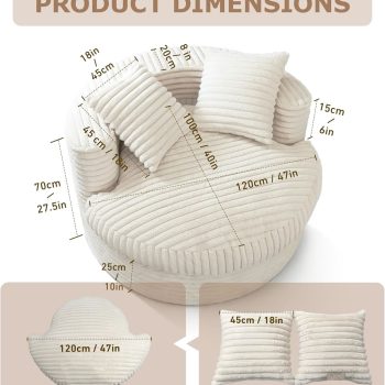 round chaise lounge chair 04