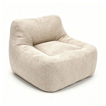 Comfy Velvet Bean Bag Chair for Adults, Perfect for Gaming, Reading & Relaxing