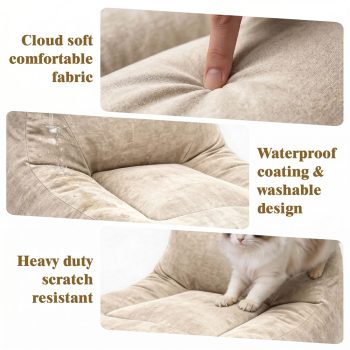 Comfy Velvet Bean Bag Chair for Adults, Perfect for Gaming, Reading & Relaxing - Image 5