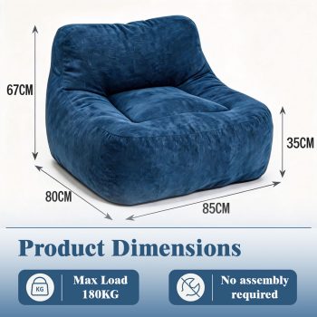Ultra-Soft Bean Bag Chair for Adults, Cozy Lounge Sofa for Home & Gaming Room - Image 3