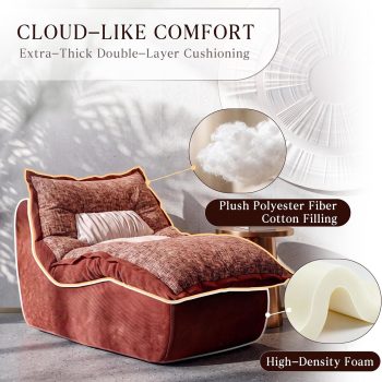 Comfy Boneless Chaise Lounge Chair for Living Room - Image 3