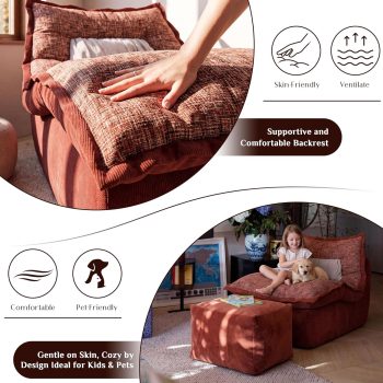 Comfy Boneless Chaise Lounge Chair for Living Room - Image 4