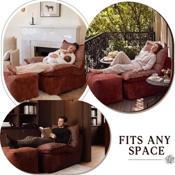 Comfy Boneless Chaise Lounge Chair for Living Room - Image 6
