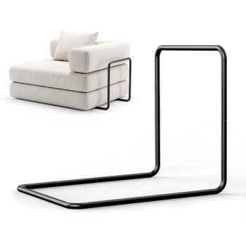 Metal Floor Sofa Support Frame, Freestanding Backrest for Floor Seating