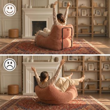 Metal Floor Sofa Support Frame, Freestanding Backrest for Floor Seating - Image 4