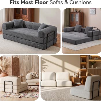 Metal Floor Sofa Support Frame, Freestanding Backrest for Floor Seating - Image 5