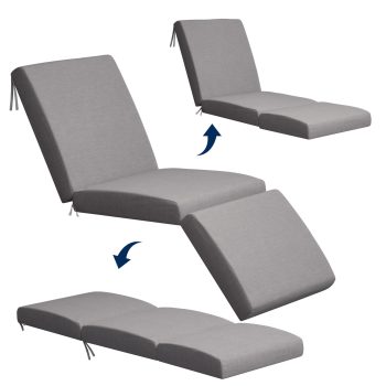 Indoor Outdoor Patio Lounge Chair Cushion with Washable Cover - Image 12